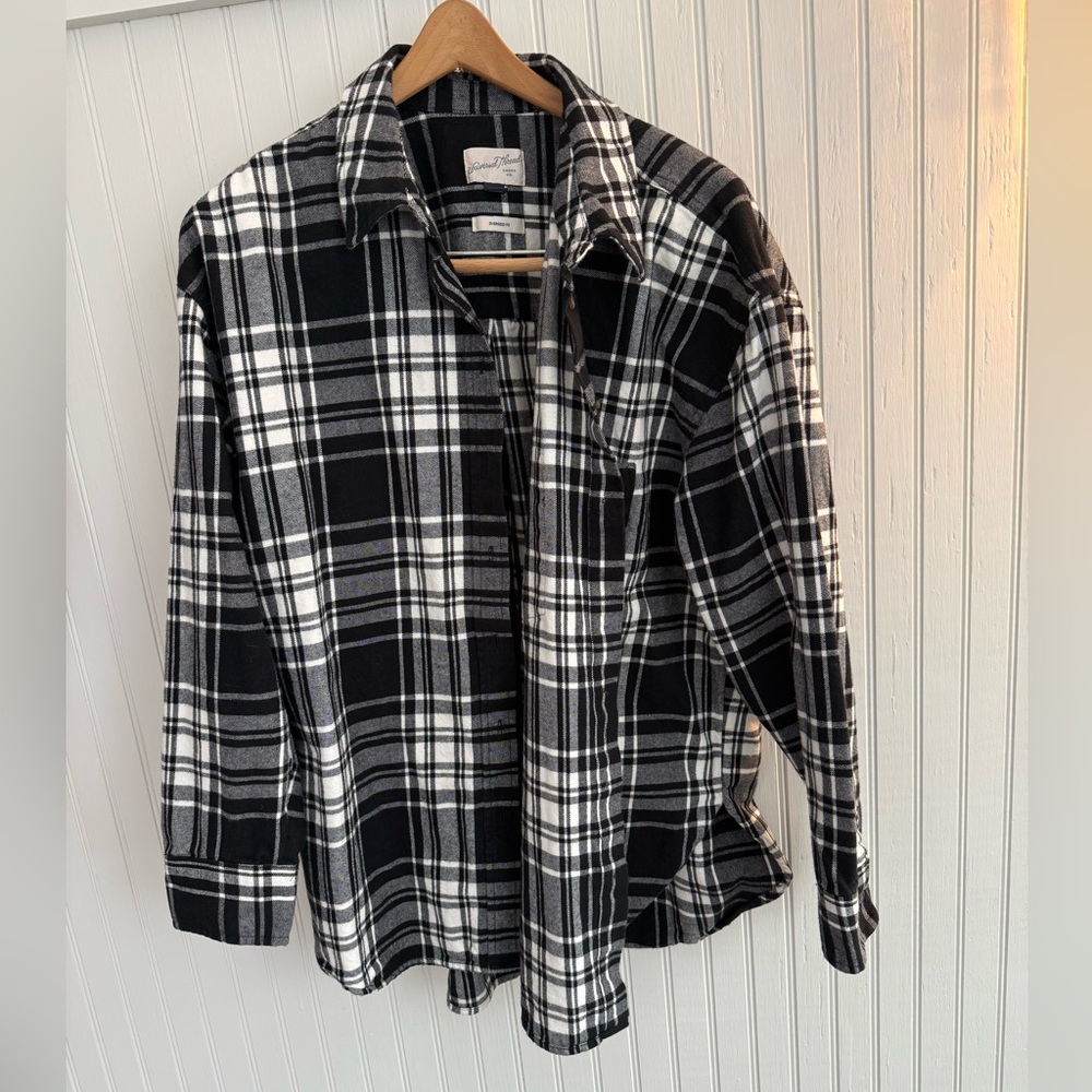 Universal Thread Oversized Plaid Flannel Shirt Size Large